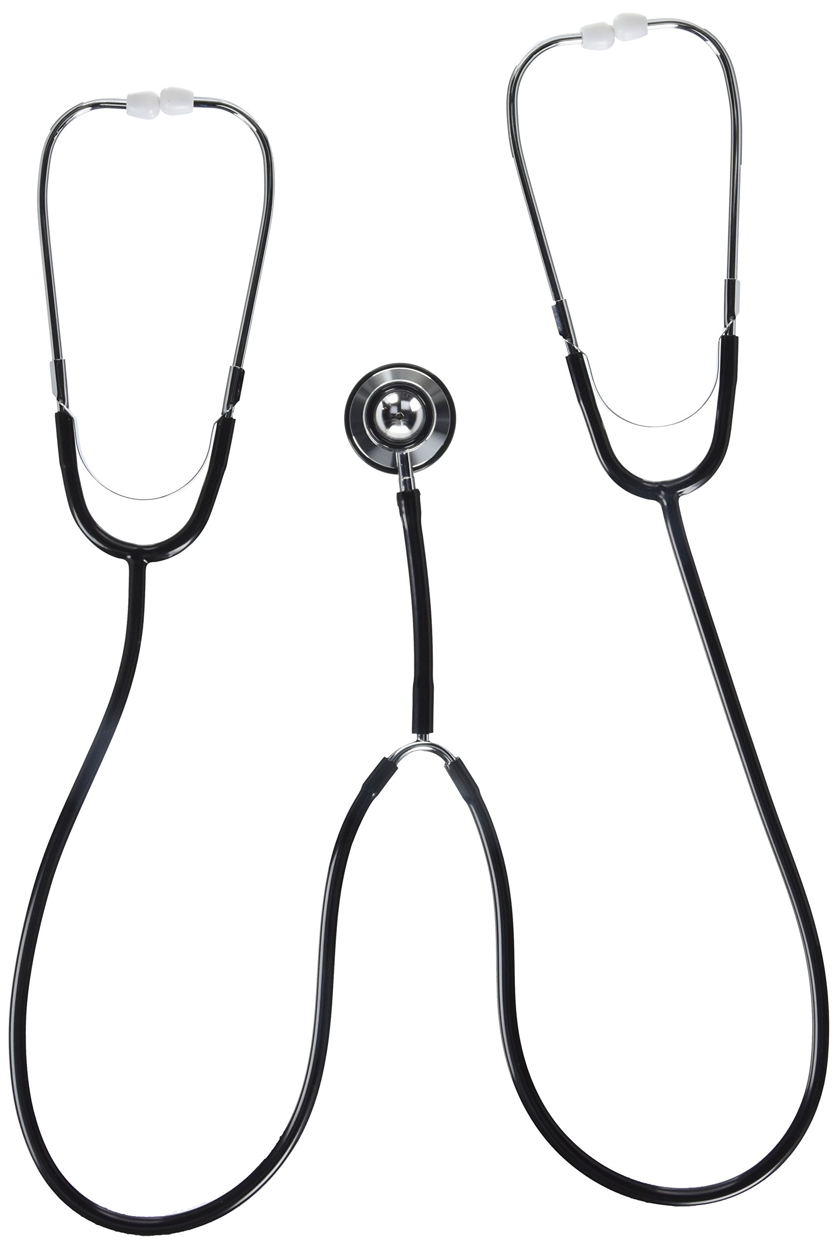 Veridian 05-132 Teaching/training Aluminum Dual Head Stethoscope, Black