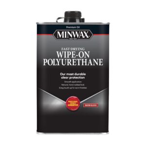 pt minwax 40900 clear wipe-on poly oil-based polyurethane finish, warm gloss