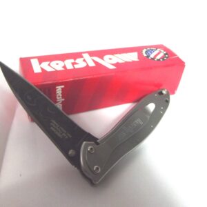 Kershaw Damascus Steel Leek Assisted Opening Stainless Handles