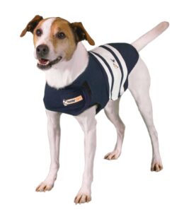 thundershirt dog anxiety treatment - navy blue rugby (xx-small)