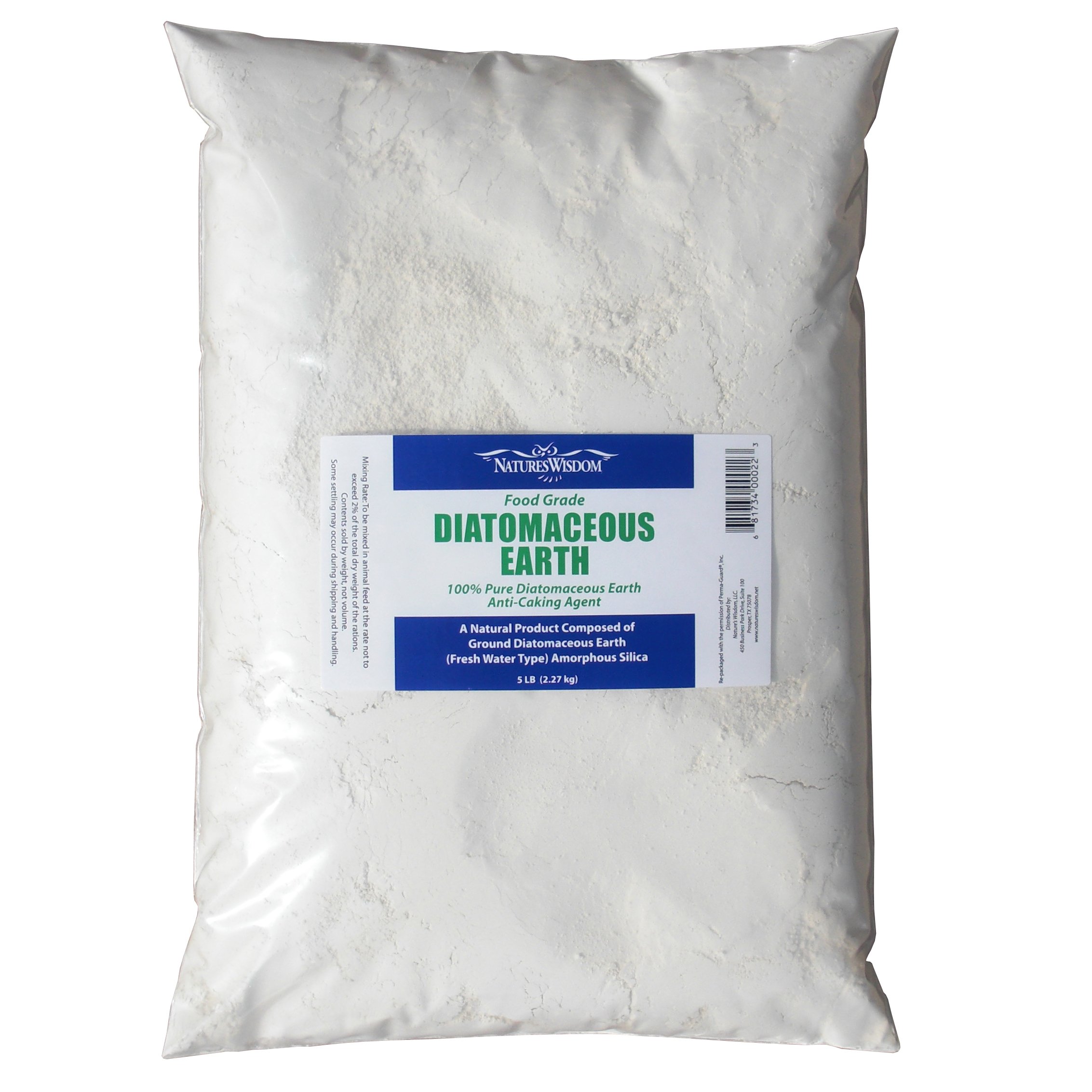 Natures Wisdom Food Grade Diatomaceous Earth 5 lb.