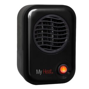 lasko myheat personal mini space heater for home with single speed, 6 inches, black, 200w, 100