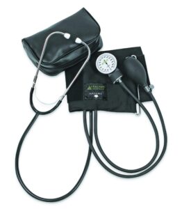 veridian healthcare veridian self-taking home blood pressure kit with attached stethoscope, latex free, adult, 1 pound, 1 count