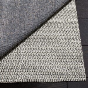 safavieh non slip anti skid grippy stay in place rug pad under carpet, stable on all hard floors (6' square)