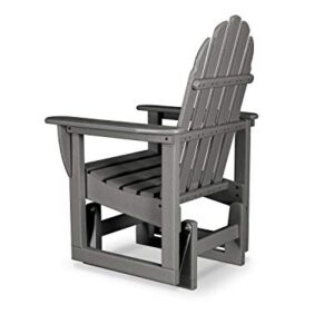 POLYWOOD® Classic Adirondack Glider, Slate Grey