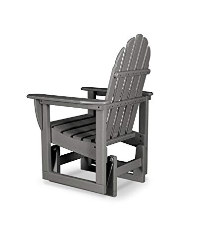 POLYWOOD® Classic Adirondack Glider, Slate Grey