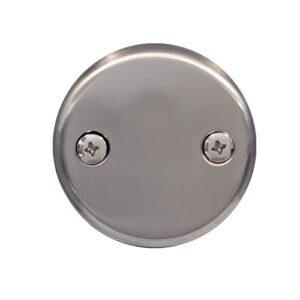 Westbrass Twist & Close Sch. 40 ABS Bath Waste with One-Hole Elbow, Satin Nickel, D49411-07