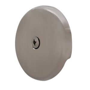 Westbrass Twist & Close Tub Trim Set with One-Hole Overflow Faceplate, Satin Nickel, D94-07