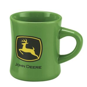 john deere stoneware green ceramic tea coffee dinner mug,10 ounce