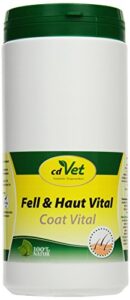 cdvet naturprodukte fell & haut vital hund & katze 750 g - dog, cat - complementary feed - coat + skin problems - coat change - organism support - hair rupture - dandruff - hair loss -