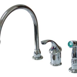 Kingston Brass KB3811GLSP Georgian Kitchen Faucet with Sprayer, 8-3/4-Inch, Polished Chrome