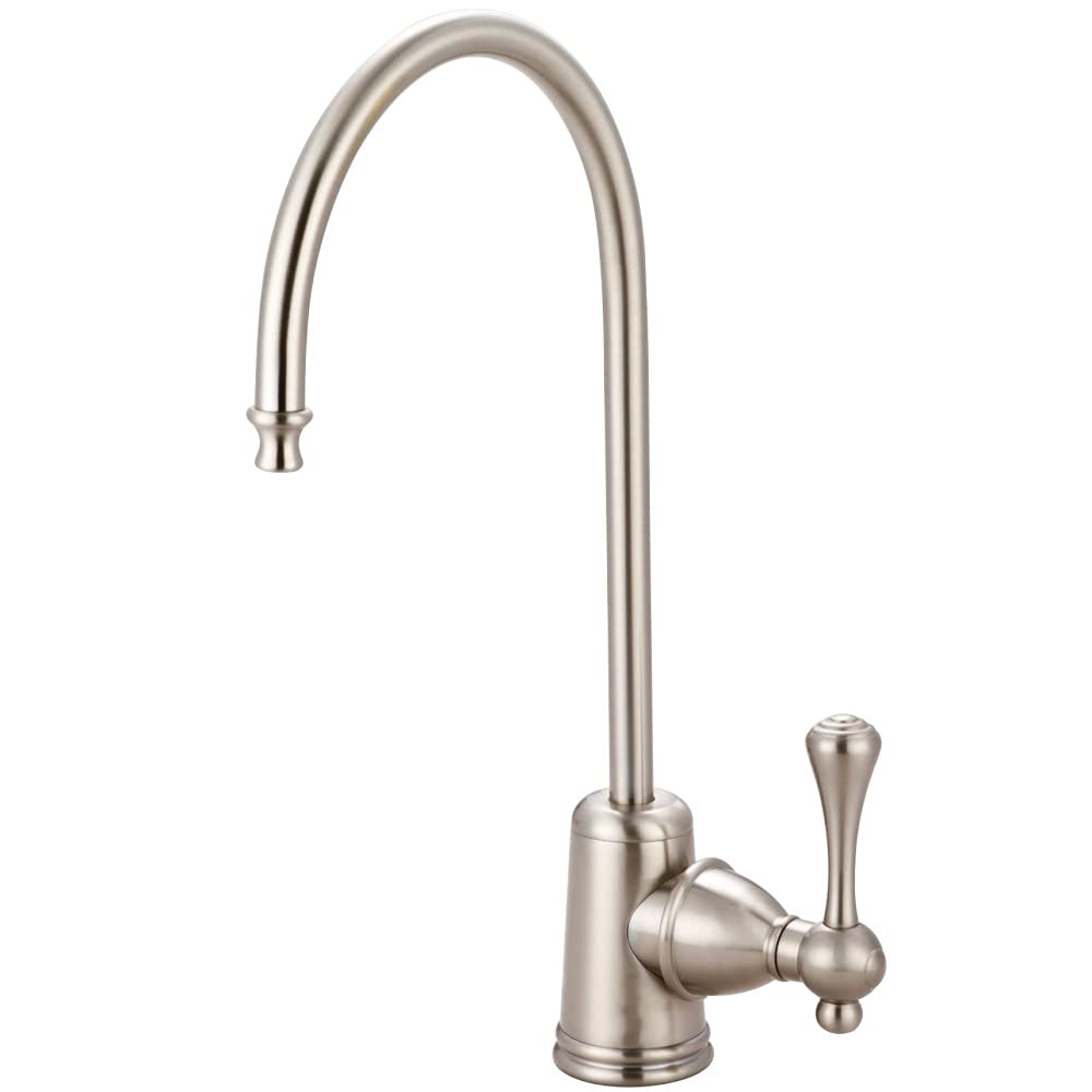 Kingston Brass Gourmetier KS7198BL Vintage Single Handle Water Filtration Faucet, Brushed Nickel