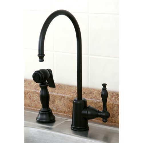 Kingston Brass Gourmetier KS7195NL Naples Single Handle Water Filtration Faucet, Oil Rubbed Bronze