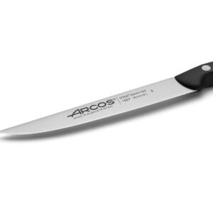 ARCOS Kitchen Knife 6 Inch Stainless Steel. Professional Kitchen Knife for Peeling Fruits and Vegetables. Ergonomic Polyoxymethylene Handle and 150mm Blade. Series Maitre. Color Black