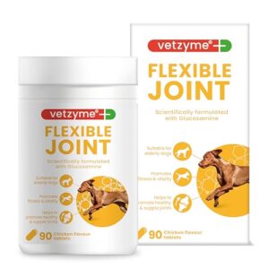 vetzyme flexible joint tablets with glucosamine, 90 tablets