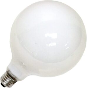 ge soft white 49780 60-watt, 660-lumen g40 soft white bulb, 5-inch diameter with medium base, 2-pack