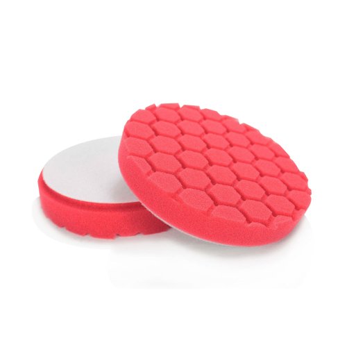 Chemical Guys BUFX_107HEX5 BUFX_107_HEX5 Hex-Logic Ultra Light Finishing Pad, Red (5.5 Inch Pad Made for 5 Inch Backing Plates)