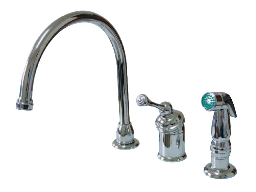 Kingston Brass KB3811BLSP Buckingham Kitchen Faucet with Sprayer, 8-3/4-Inch, Polished Chrome