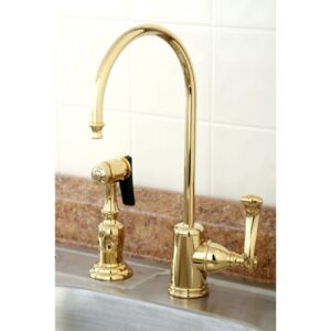 Kingston Brass Gourmetier KS7192FL Royale Single Handle Water Filtration Faucet, Polished Brass