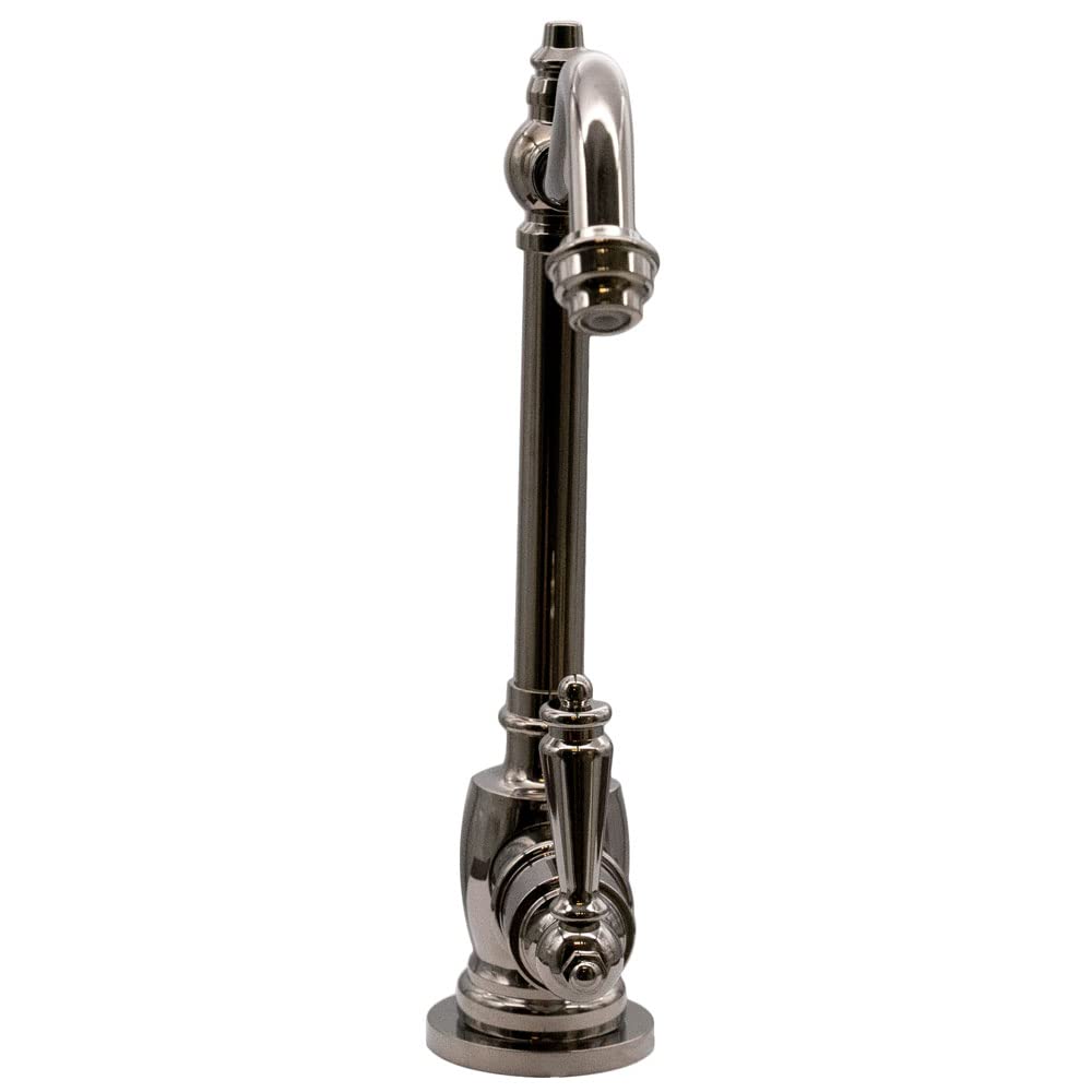 Westbrass D2035-NL-05 9" Victorian 1-Lever Handle Cold Water Dispenser Faucet, Polished Nickel