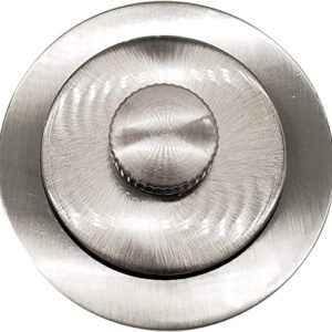 Westbrass Twist & Close Sch. 40 ABS Bath Waste with One-Hole Elbow, Satin Nickel, D49411-07