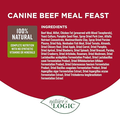 Nature's Logic Canine Beef Meal Feast, 4.4 lbs