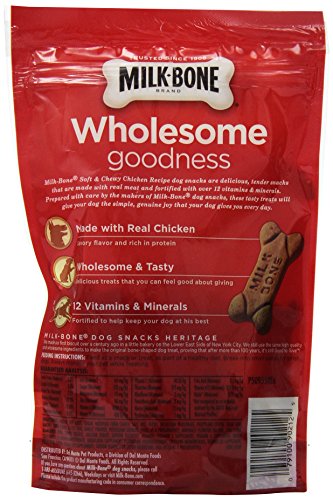 Milk-Bone Soft & Chewy Chicken Recipe Dog Treats, 5.6-Ounce (Pack Of 5)