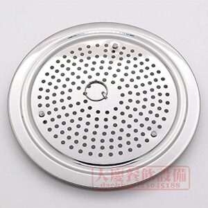 JapanBargain 1855, Japanese Cooking Steamer Plate Stainless Steel Plate for Steam Dim Sum, Bun, Vegetable, Seafood, Made in Japan