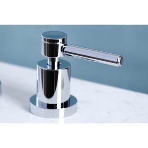 Kingston Brass KS8726DLLS Concord Widespread Kitchen Faucet, 7-7/8 inch in Spout Reach, Polished Nickel