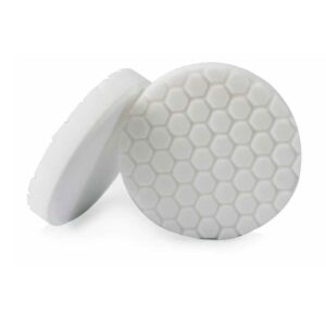 chemical guys bufx_104hex4 bufx_104_hex4 hex-logic light-medium polishing pad, white (4.5 inch pad made for 4 inch backing plates)