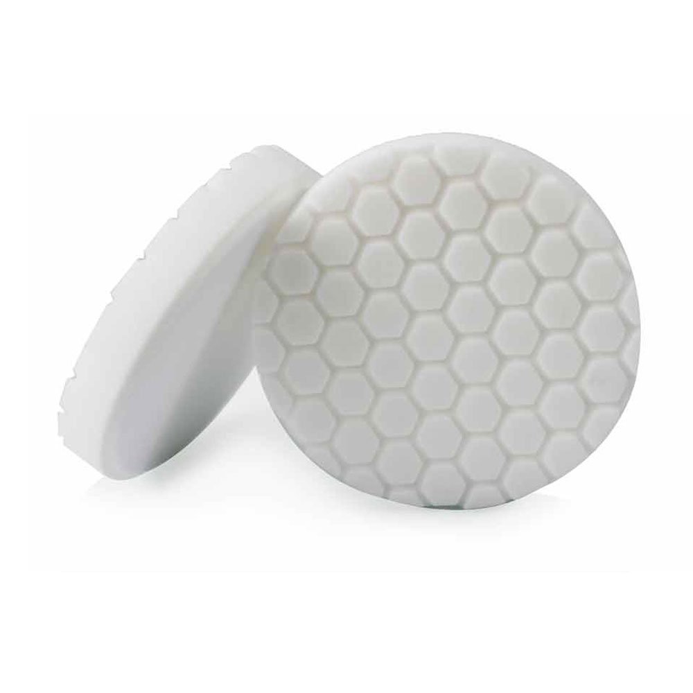 Chemical Guys BUFX_104HEX4 BUFX_104_HEX4 Hex-Logic Light-Medium Polishing Pad, White (4.5 Inch Pad made for 4 Inch backing plates)