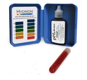 micro essential lab ui-100 hydrion wide ph indicator solution kit, 1.0 to 11.0 ph range