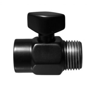 Westbrass D309-62 1/2" Shower Arm Volume Flow Control Trickle Valve, Matte Black