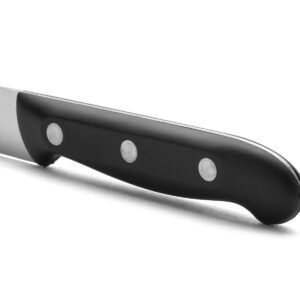 ARCOS Kitchen Knife 6 Inch Stainless Steel. Professional Kitchen Knife for Peeling Fruits and Vegetables. Ergonomic Polyoxymethylene Handle and 150mm Blade. Series Maitre. Color Black