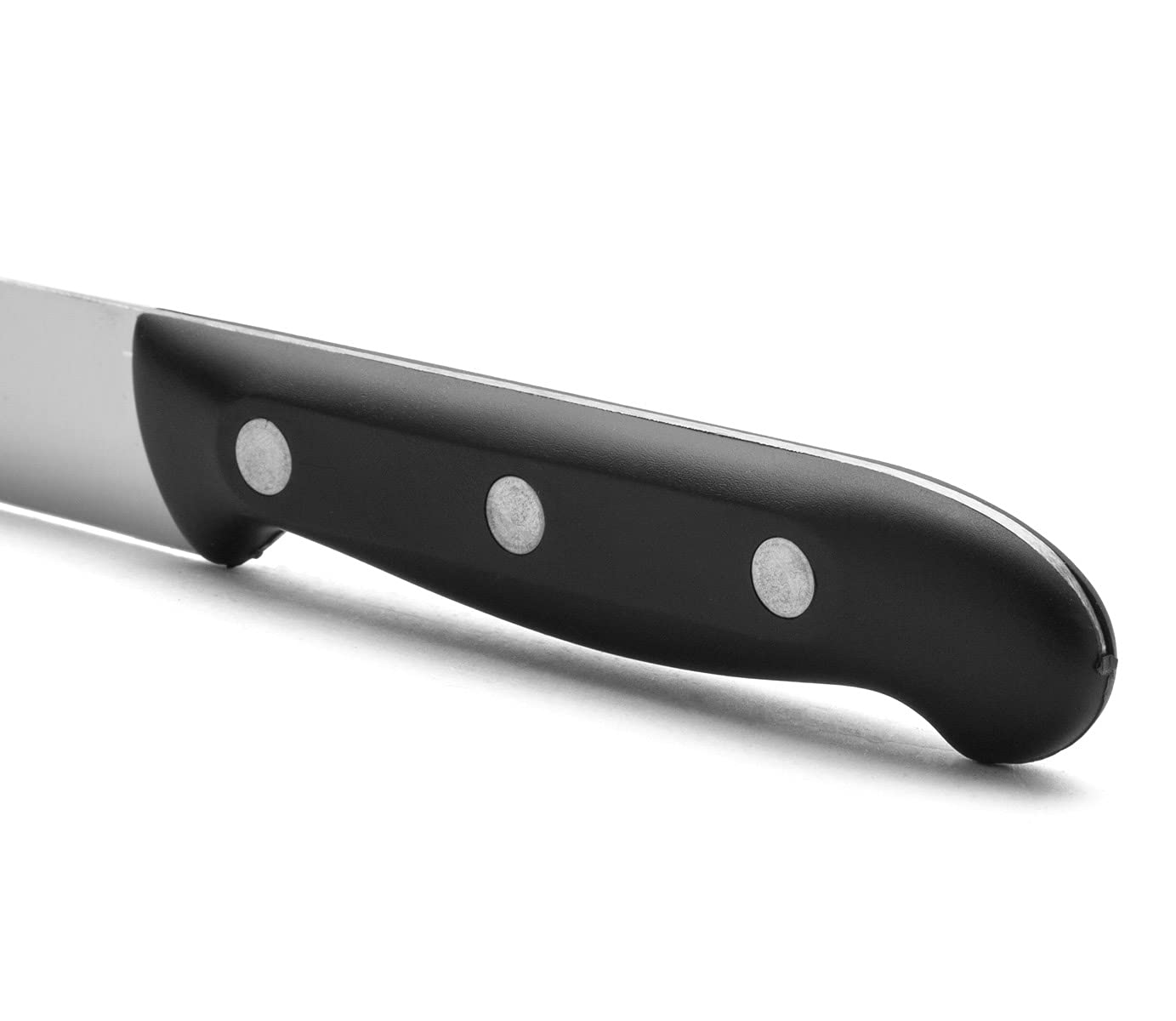 ARCOS Kitchen Knife 6 Inch Stainless Steel. Professional Kitchen Knife for Peeling Fruits and Vegetables. Ergonomic Polyoxymethylene Handle and 150mm Blade. Series Maitre. Color Black