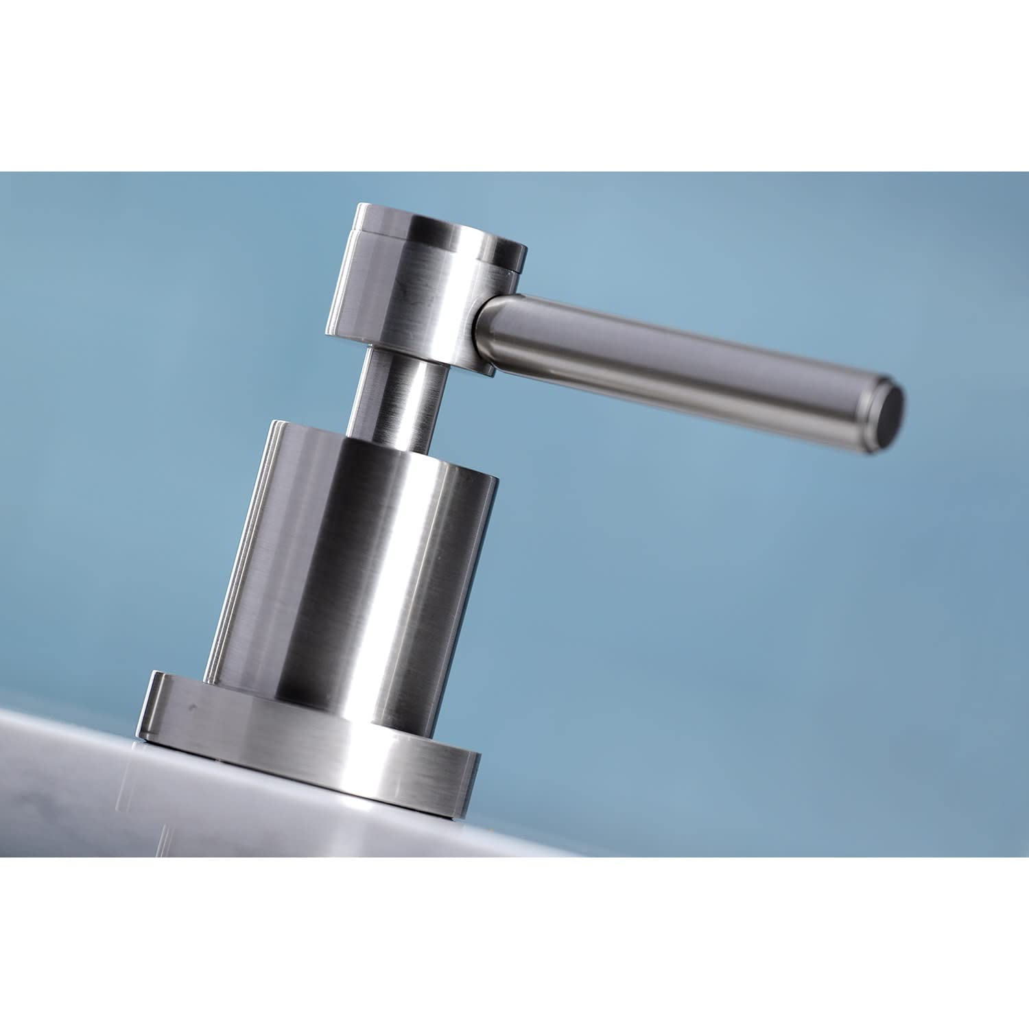 Kingston Brass KS8726DLLS Concord Widespread Kitchen Faucet, 7-7/8 inch in Spout Reach, Polished Nickel