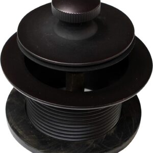 Westbrass D3324-12 1-1/2" NPSM Twist & Close Bathtub Drain Plug, Coarse Thread, Oil Rubbed Bronze