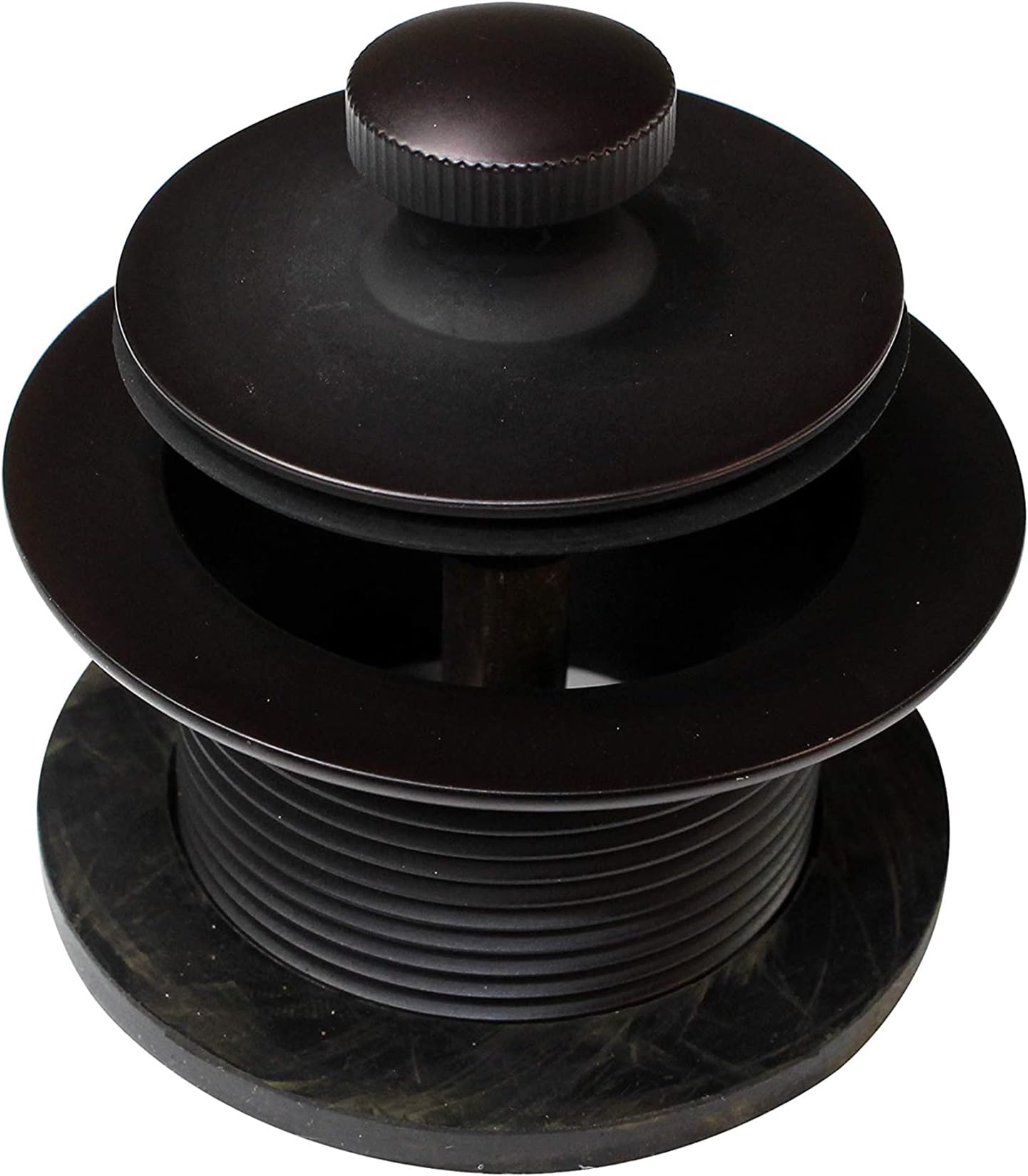 Westbrass D3324-12 1-1/2" NPSM Twist & Close Bathtub Drain Plug, Coarse Thread, Oil Rubbed Bronze