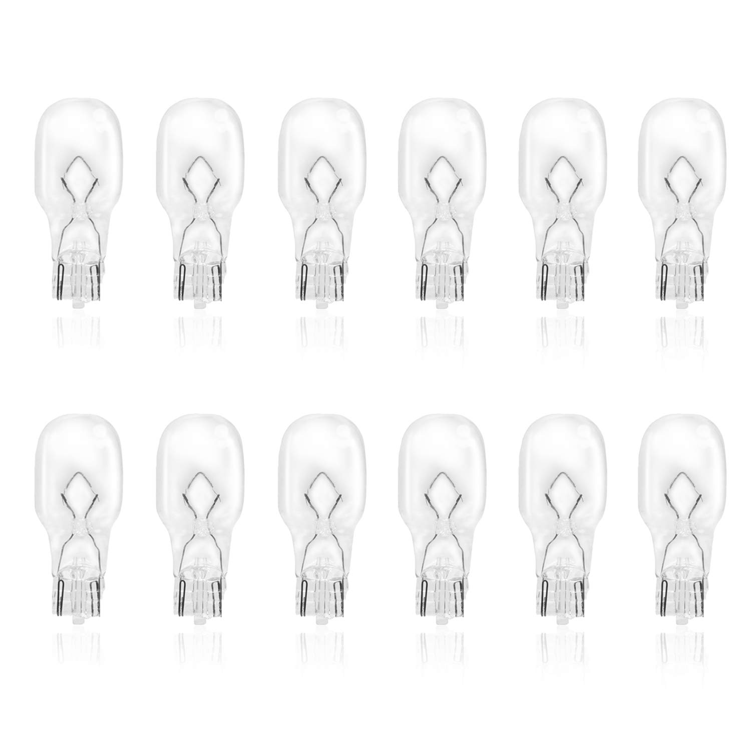 eTopLighting 12-Pack 12V 18W T5 Wedge Base Replacement Bulb, T5, Low Voltage, T5-12V-18W, VPL1141