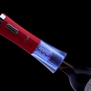 Ozeri Nouveaux II Electric Wine Opener with Foil Cutter, Wine Pourer and Stopper