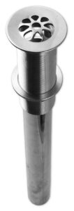 mountain plumbing 749brn tear drop pattern lavatory drain without overflow, brushed nickel