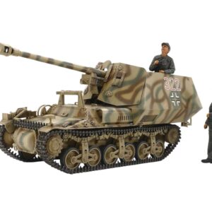 Tamiya 35370-000 1:35 German Sd.Kfz.135 Marten I Hunting Tank, Highly Model, Plastic Kit for Assembly, Detailed Replica, Unpainted, Brown