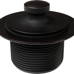 Westbrass D3324-12 1-1/2" NPSM Twist & Close Bathtub Drain Plug, Coarse Thread, Oil Rubbed Bronze