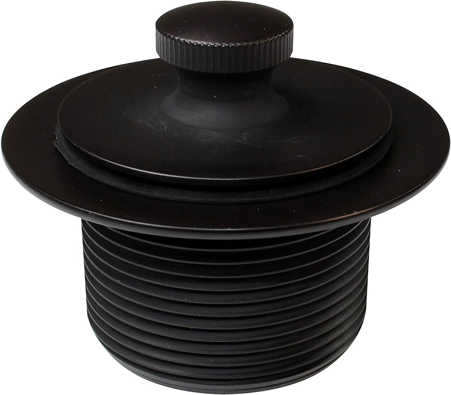 Westbrass D3324-12 1-1/2" NPSM Twist & Close Bathtub Drain Plug, Coarse Thread, Oil Rubbed Bronze