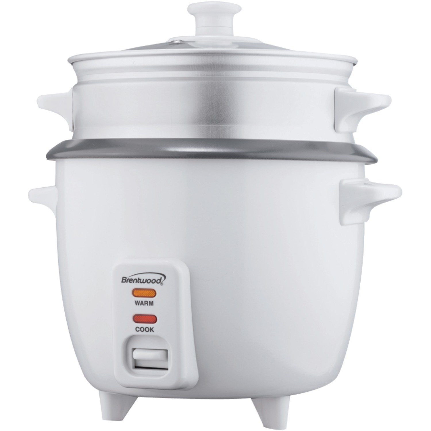 Brentwood Rice Cooker and Food Steamer 900-Watt, 15-Cup, White