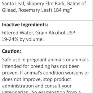 Amber NaturalZ Numo Care Lung Health Herbal Supplement for Dogs | Canine Herbal Supplement for Bronchial Support and Respiratory Lung Health | 1 Fluid Ounce Glass Bottle | Manufactured in The USA