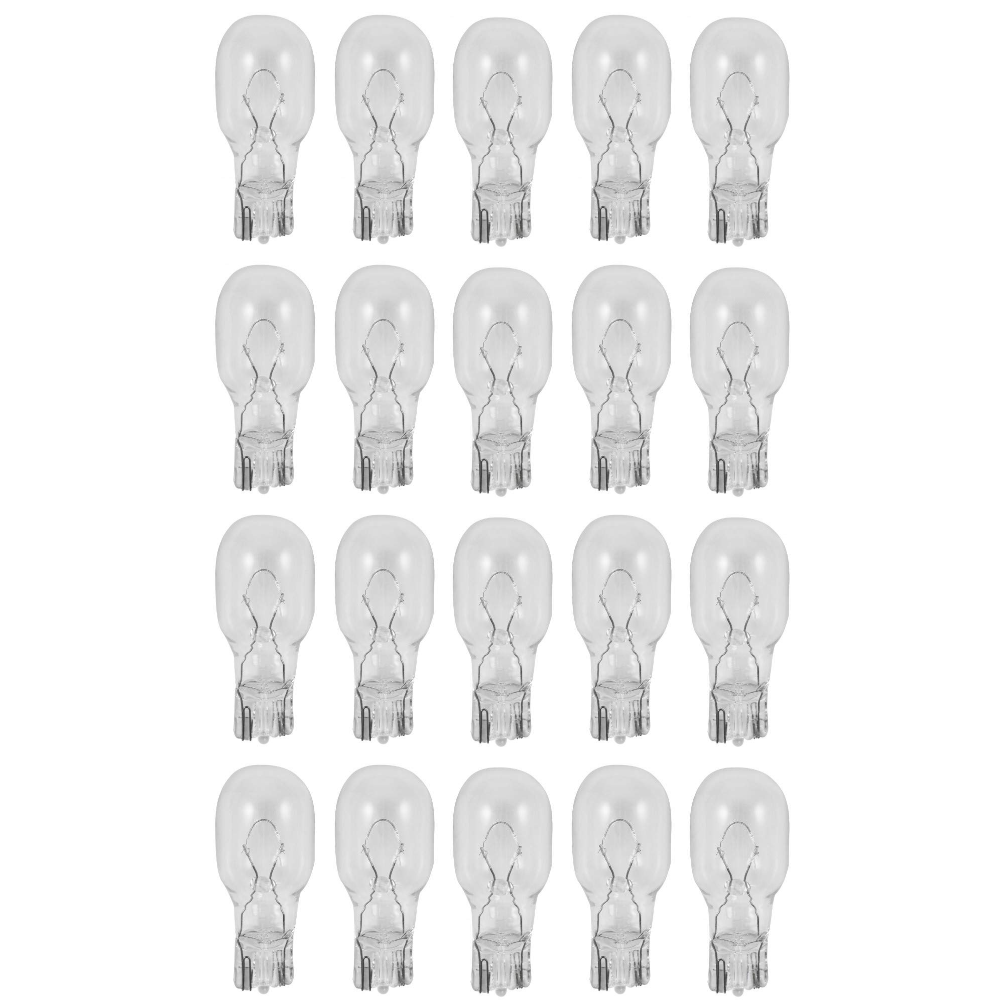 ETOPLIGHTING 20 pcs of 12 Volts 7W 7 Watt T5 Replacement Wedge Bulb, Long Life, 20XT5-12V-7W