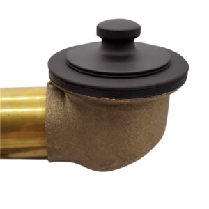 Westbrass D3324-12 1-1/2" NPSM Twist & Close Bathtub Drain Plug, Coarse Thread, Oil Rubbed Bronze