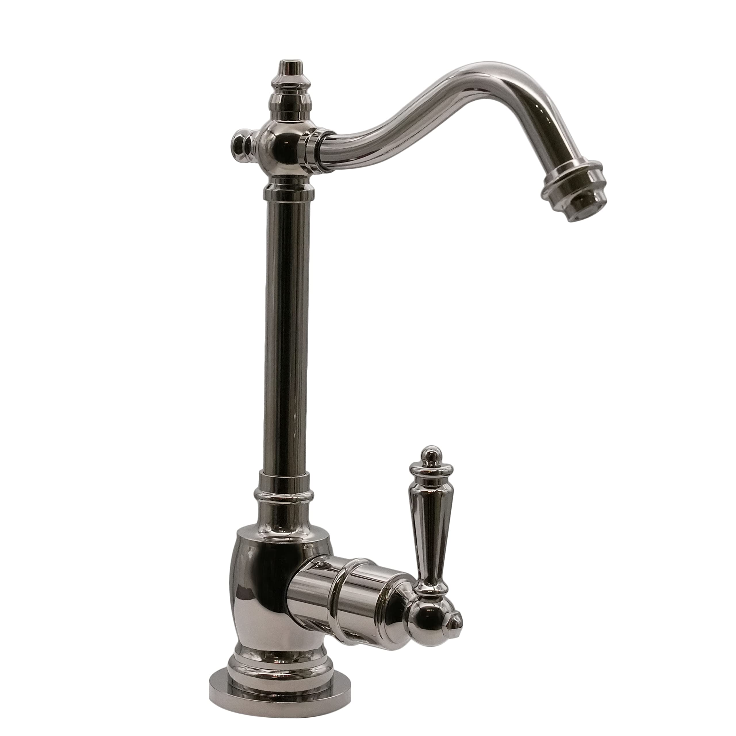 Westbrass D2035-NL-05 9" Victorian 1-Lever Handle Cold Water Dispenser Faucet, Polished Nickel