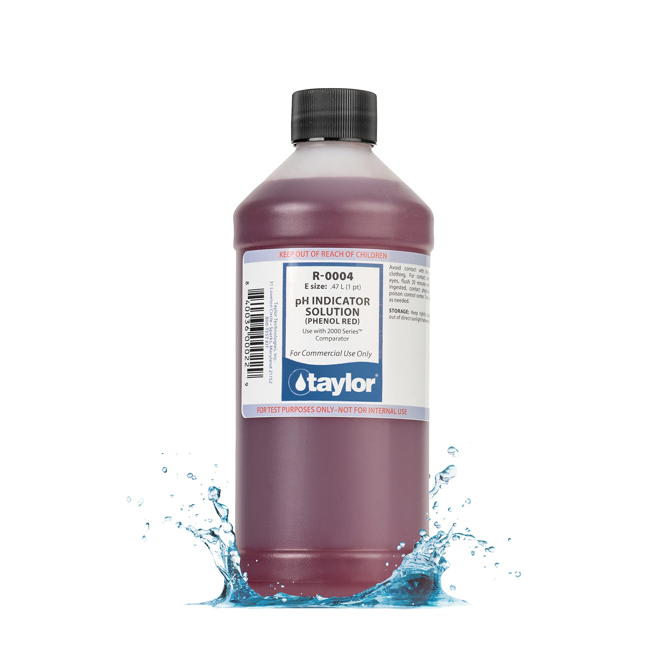 Taylor Technologies R-0004-E Reagent No.4 pH Indicator 16 oz.